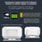 M12 52 Musics Wireless Sensor Welcome Doorbell Shop Entry Detector Alarm with 1 Transmitter + 1 Receiver - US Plug / White - 6