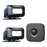 M12 52 Musics Wireless Sensor Welcome Doorbell Shop Entry Detector Alarm with 2 Transmitter + 1 Receiver - US Plug / Black - 1