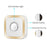 M12 52 Musics Wireless Sensor Welcome Doorbell Shop Entry Detector Alarm with 2 Transmitter + 1 Receiver - US Plug / Black - 5