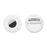 For Apple AirTag Silicone Cover Bluetooth-compatible Tracker Protective Case Brooch Style - White - 1