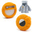 For Apple AirTag Silicone Cover Bluetooth-compatible Tracker Protective Case Brooch Style - White - 3