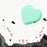 For Apple AirTag Silicone Case Heart Shaped Brooch Style Bluetooth-compatible Tracker Protective Cover - White - 3