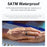 R03 Sleep Tracker Blood Oxygen Heart Rate Monitor Multifunction Smart Ring ( Magnetic Cable Charging ) - Black  /  Size 7 - 7