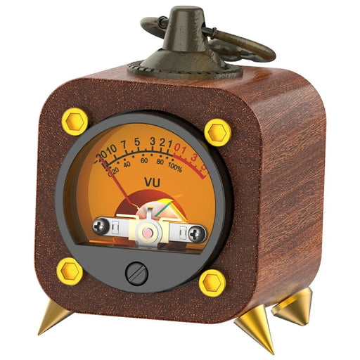 AODUKE AJVU01-S Wooden Analog VU Meter Rhythm Light Sound Level Meter - 1
