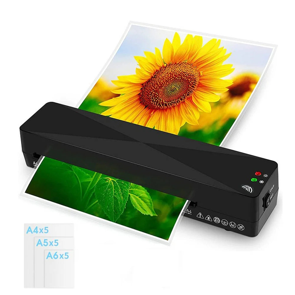 FANGNUO FNL001 A4 Laminator Office Home Photo Document Small Laminating Machine with A4 / A5 / A6 Laminating Pouches - UK Plug - 5