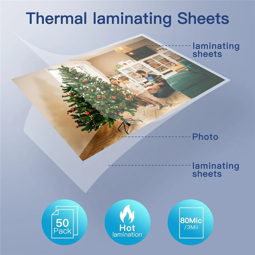FANGNUO FNL007 A3 Laminator Hot Cold Photo Document Laminating Machine with 40 Films and Round Corner Cutter - US Plug - 3