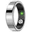 SR09 Blood Oxygen Heart Rate Health Monitor Smart Ring Sports Tracker Ring with Charging Case - Bright Silver / Size 8 - 1