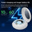 SR09 Blood Oxygen Heart Rate Health Monitor Smart Ring Sports Tracker Ring with Charging Case - Bright Silver / Size 8 - 2