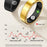 SR09 Blood Oxygen Heart Rate Health Monitor Smart Ring Sports Tracker Ring with Charging Case - Bright Silver / Size 8 - 6