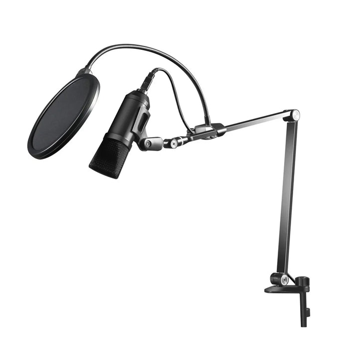 UPERGO AP-4M Adjustable Microphone Suspension Arm Stand with Mic Clip Pop Filter - 1