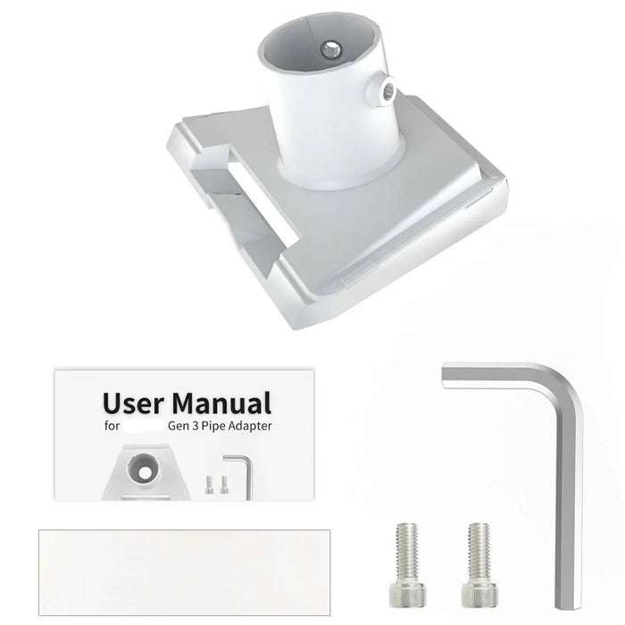 For Starlink Gen3 Pipe Adapter Round Pipe Plastic V4 Standard Dish Mounting Kit Accessories - 5