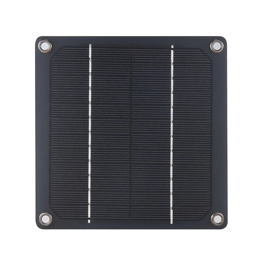 3W-1FAN Solar Powered Exhaust Fan Outdoor Pet Ventilation Fan Single Crystal Silicon Panel DC Motor 76.3CFM - 3