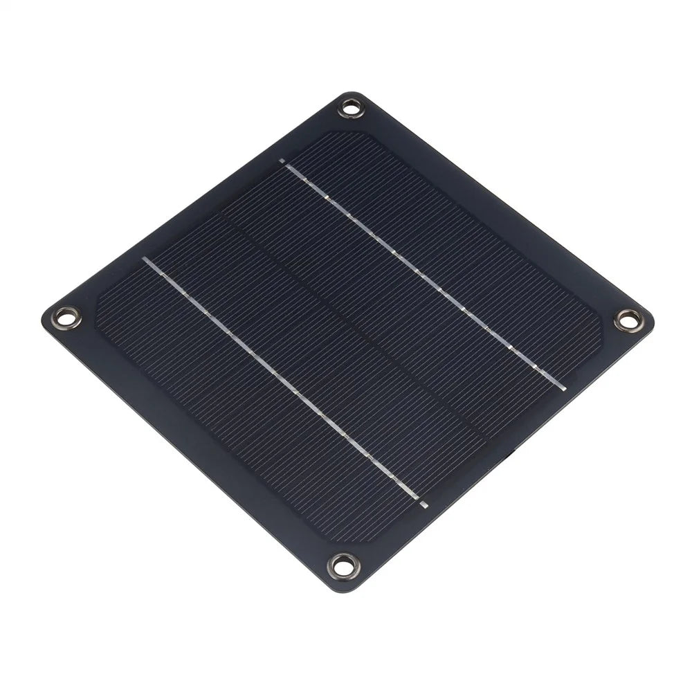 3W-1FAN Solar Powered Exhaust Fan Outdoor Pet Ventilation Fan Single Crystal Silicon Panel DC Motor 76.3CFM - 5