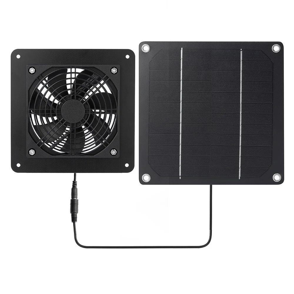 5W-1FAN Portable Solar Powered Exhaust Fan Outdoor Camping Tent Fan Pet Ventilation Fan - 1