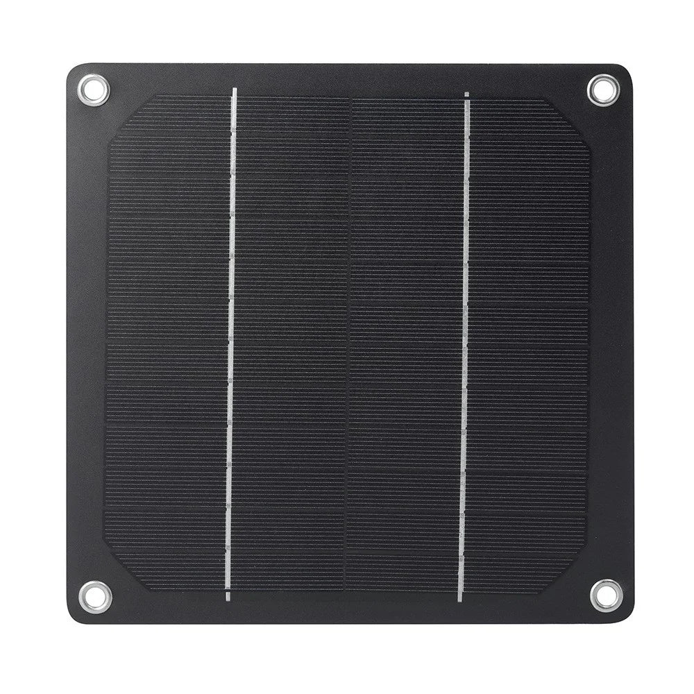 5W-1FAN Portable Solar Powered Exhaust Fan Outdoor Camping Tent Fan Pet Ventilation Fan - 2