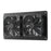20W-2FAN12 Portable Solar Panel Dual Fan Exhaust Fan Outdoor Camping Tent Fan Pet Ventilation Fan - 2