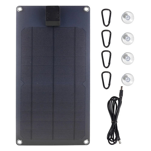 GKM350-180B Solar Phone Charger Portable Solar Charging Panel for Outdoor Hiking / Fishing - 1