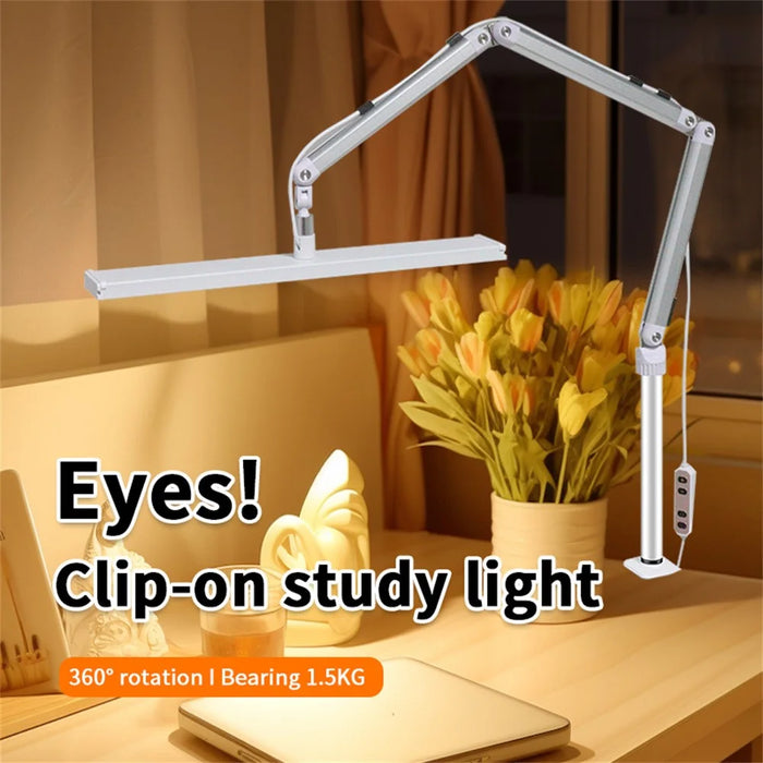 S001 Clip On Beauty Salon Tattoo Lamp Foldable Eyelash Extension LED Desk Light - US Plug - 3