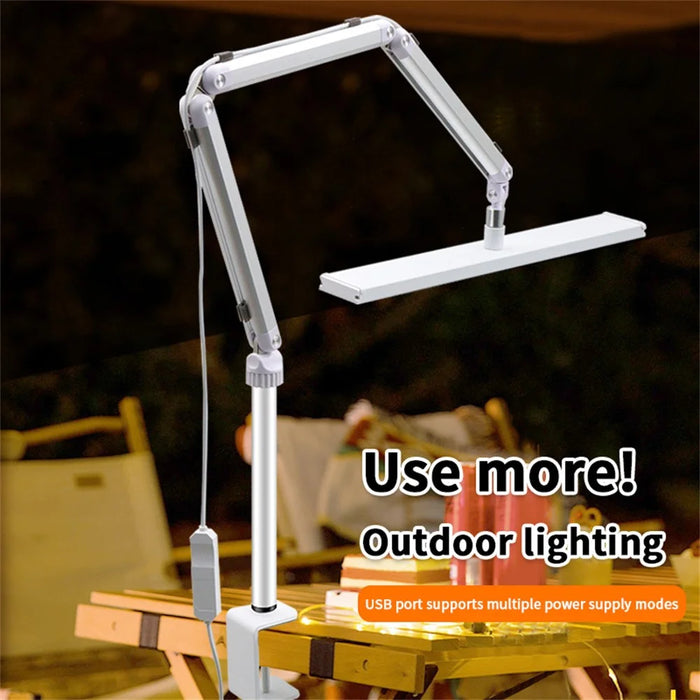S001 Clip On Beauty Salon Tattoo Lamp Foldable Eyelash Extension LED Desk Light - US Plug - 4