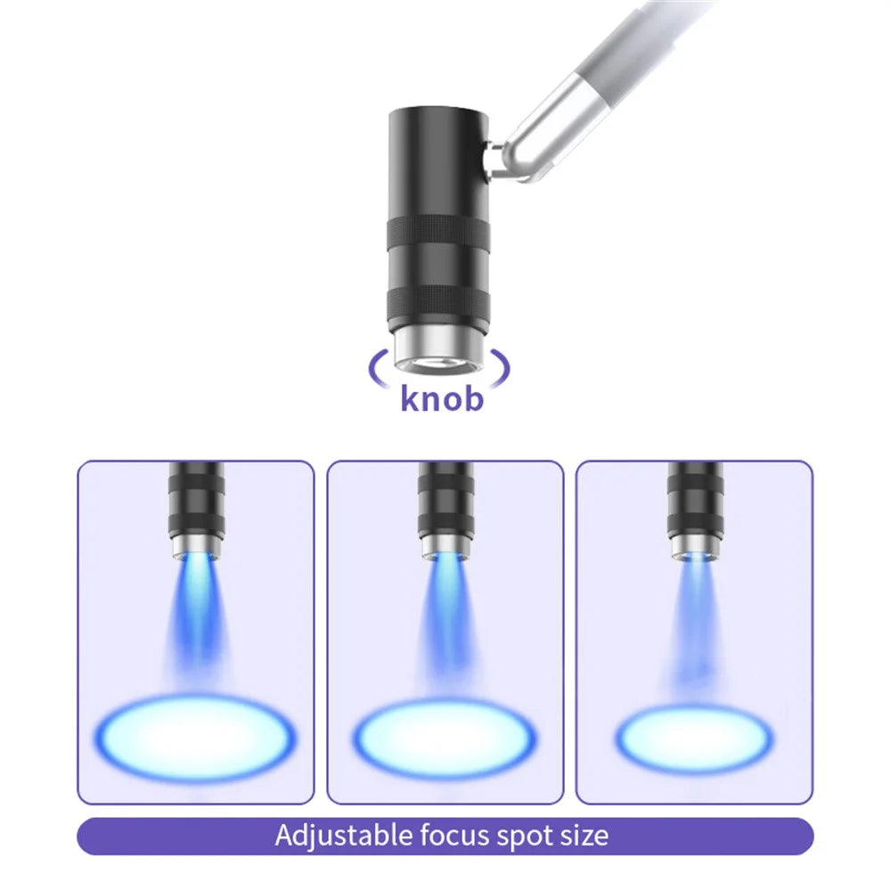 AL50 Professional UV Lamp for Eyelash Extensions / Nail Art / Eyebrow Tattoo Wrist Strap Curing Light - US Plug - 4