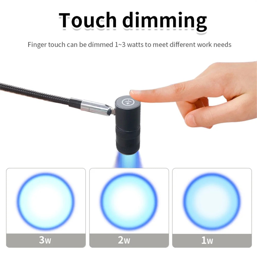 AL50 Professional UV Lamp for Eyelash Extensions / Nail Art / Eyebrow Tattoo Wrist Strap Curing Light - US Plug - 5