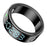 SR08 Digital Display Smart Ring Sleep Tracker Blood Oxygen Heart Rate Monitor Ring ( Magnetic Cable Charging ) - Bright Black  /  Size 8 - 1