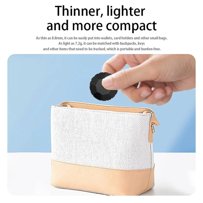 TX11 Smart Tracker for iOS Only, Anti-lost Device Global Key Wallet Item Finder - Black - 7