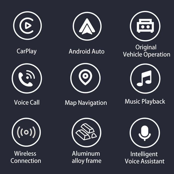 PL7 USB Wired to Wireless CarPlay Adapter Box Quad-Core A53 Processor Bluetooth-compatible 5.0  /  WiFi 5.8 Converter - 3