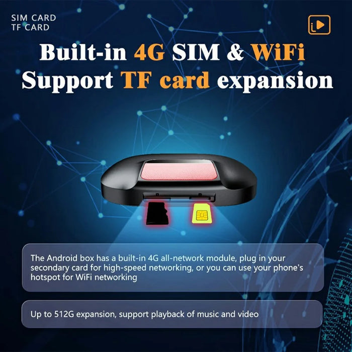 GT8 3 in 1 Wireless Smart Car Android Box 4GB RAM + 64GB Storage Car Play Adapter Android Auto - 4