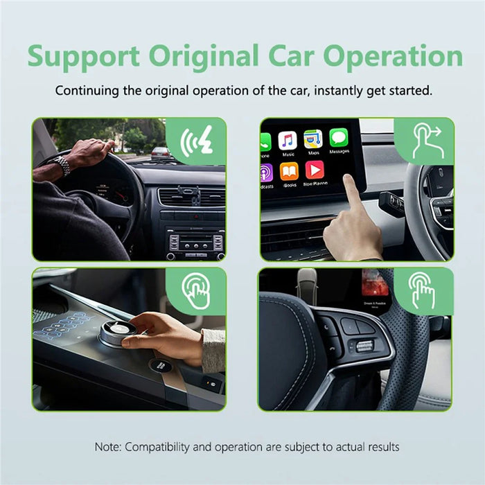 FB2 Bluetooth-compatible + WiFi Wireless CarPlay Box Automatic Connection Android Auto Adapter for Wired Car Systems - 4