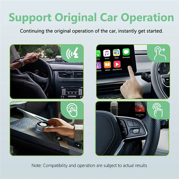 FB3 Wireless Car Play Adapter Box for Wired Car Systems Bluetooth-compatible 5.0 WiFi 5.8G Quad-Core A53 Processor - 5