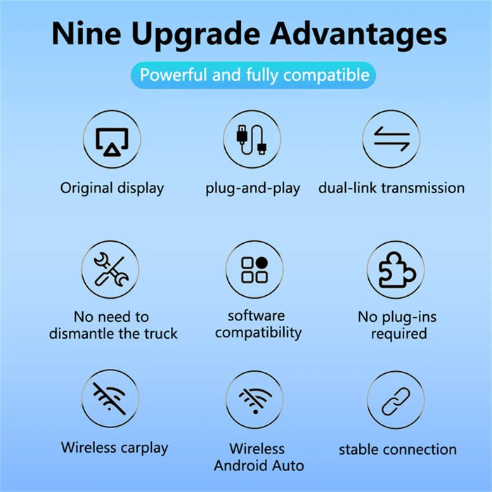 FL3 2 In 1 Wireless CarPlay Adapter Android Auto Converter Plug and Play Wired to Wireless CarPlay Box - 6