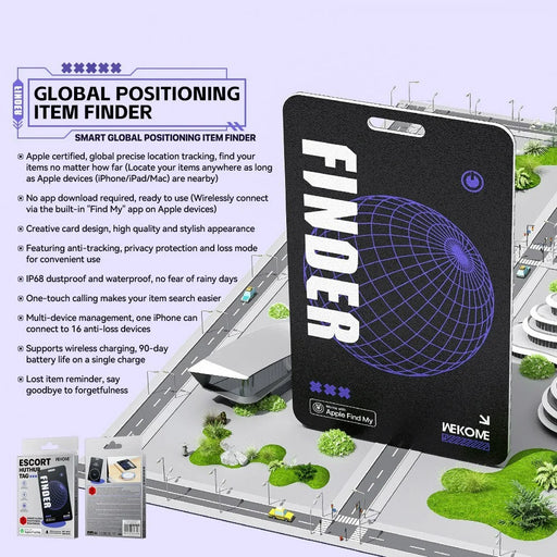 WEKOME WT-D03 Huthur Tag Smart Global Positioning Tracker Card-Style Anti-Loss Locator IP68 Waterproof - 2
