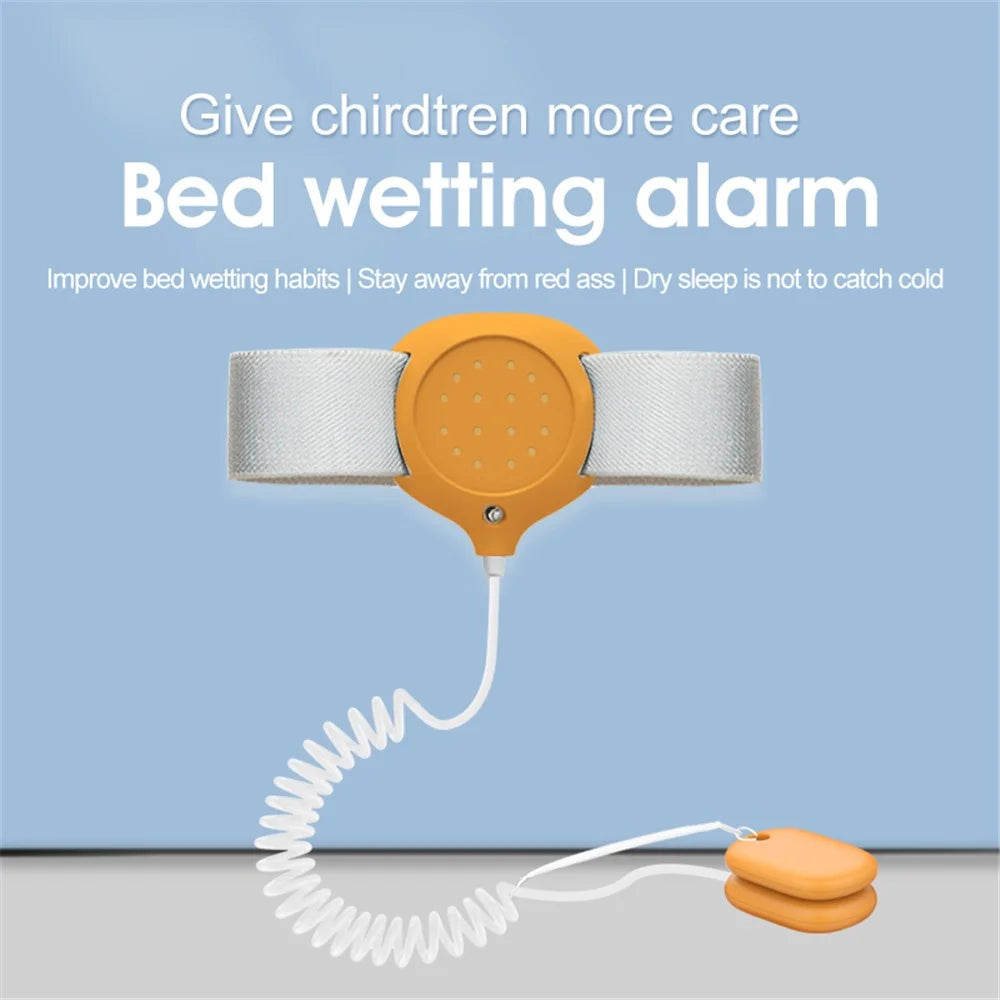 H-01A Magnetic Bettwetting Sensor Monitor for Kids Wired Night Pee Alarm with Sound and Vibration - Orange - 2