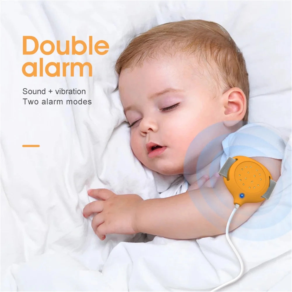 H-01A Magnetic Bettwetting Sensor Monitor for Kids Wired Night Pee Alarm with Sound and Vibration - Orange - 3