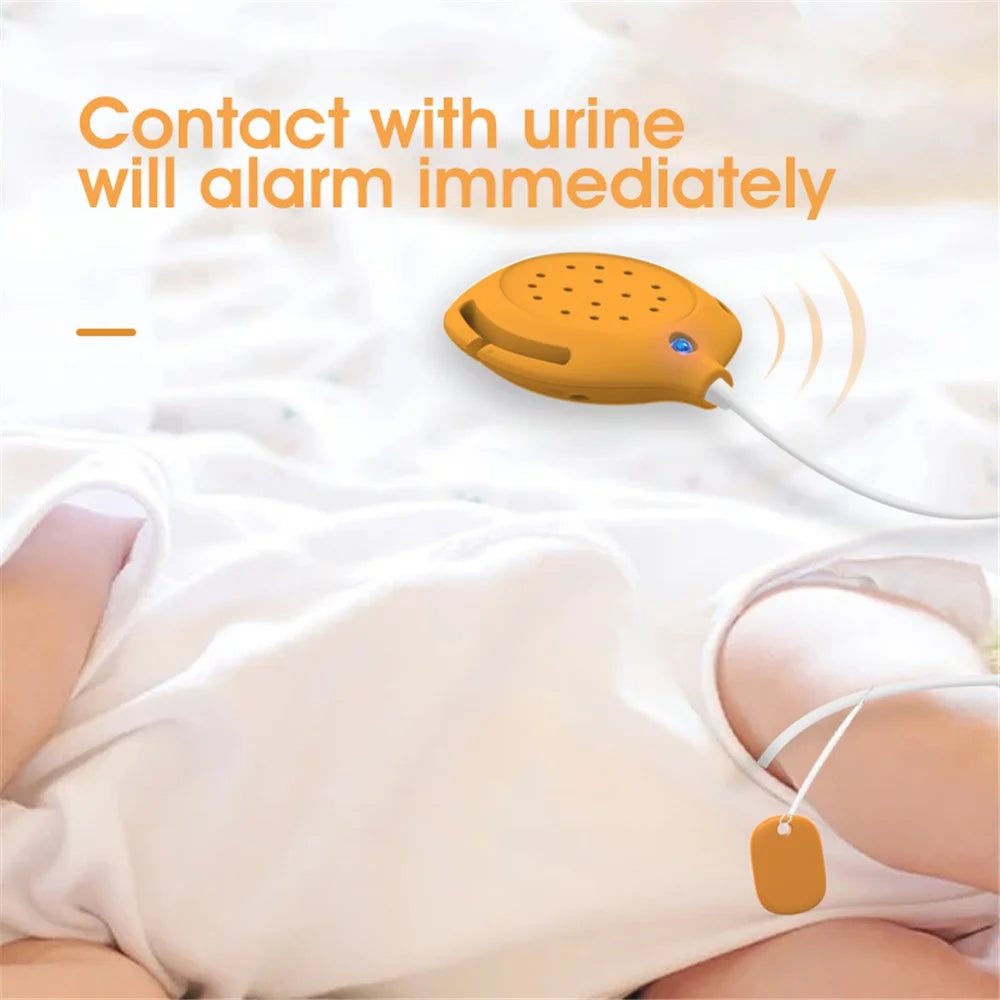 H-01A Magnetic Bettwetting Sensor Monitor for Kids Wired Night Pee Alarm with Sound and Vibration - Orange - 4