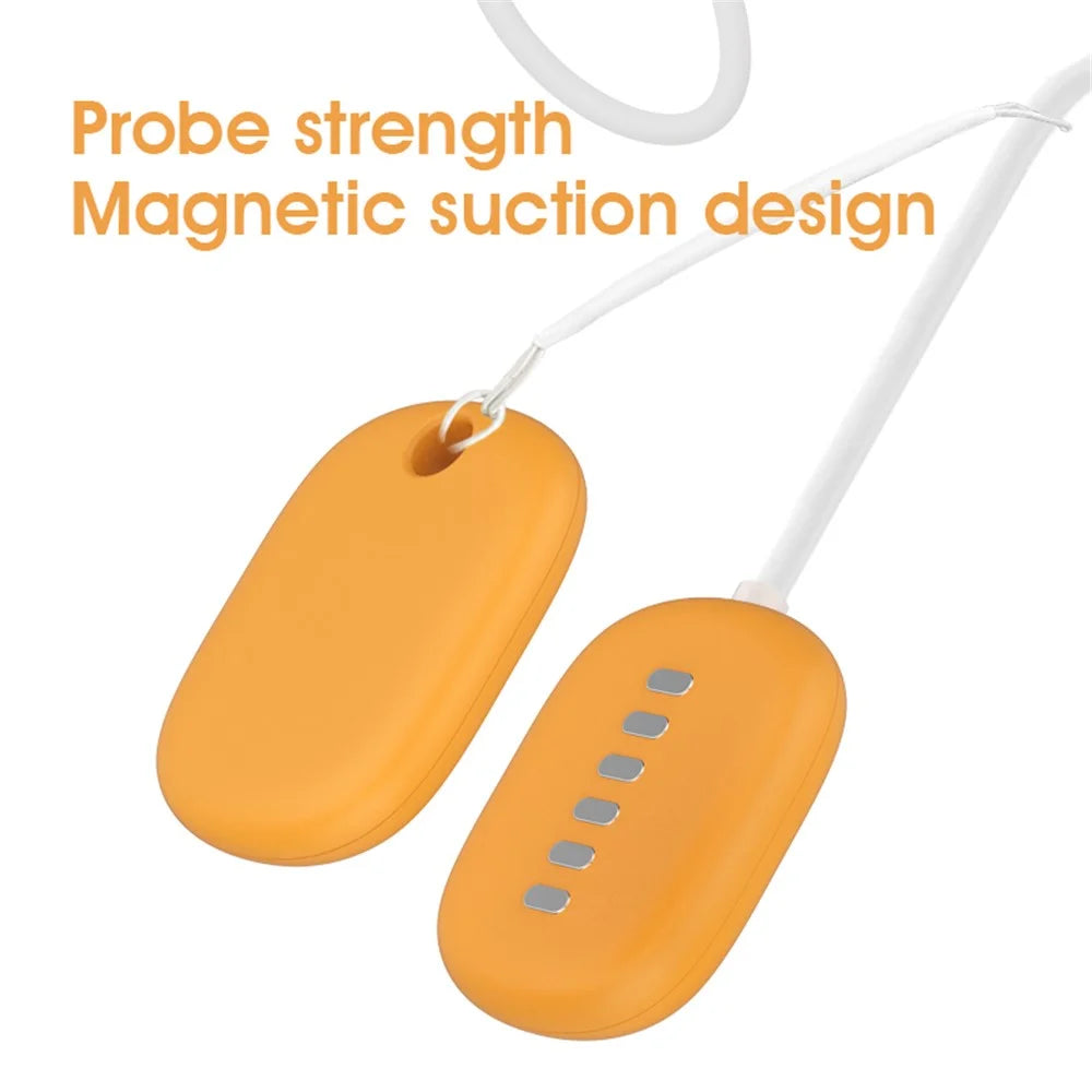 H-01A Magnetic Bettwetting Sensor Monitor for Kids Wired Night Pee Alarm with Sound and Vibration - Orange - 6