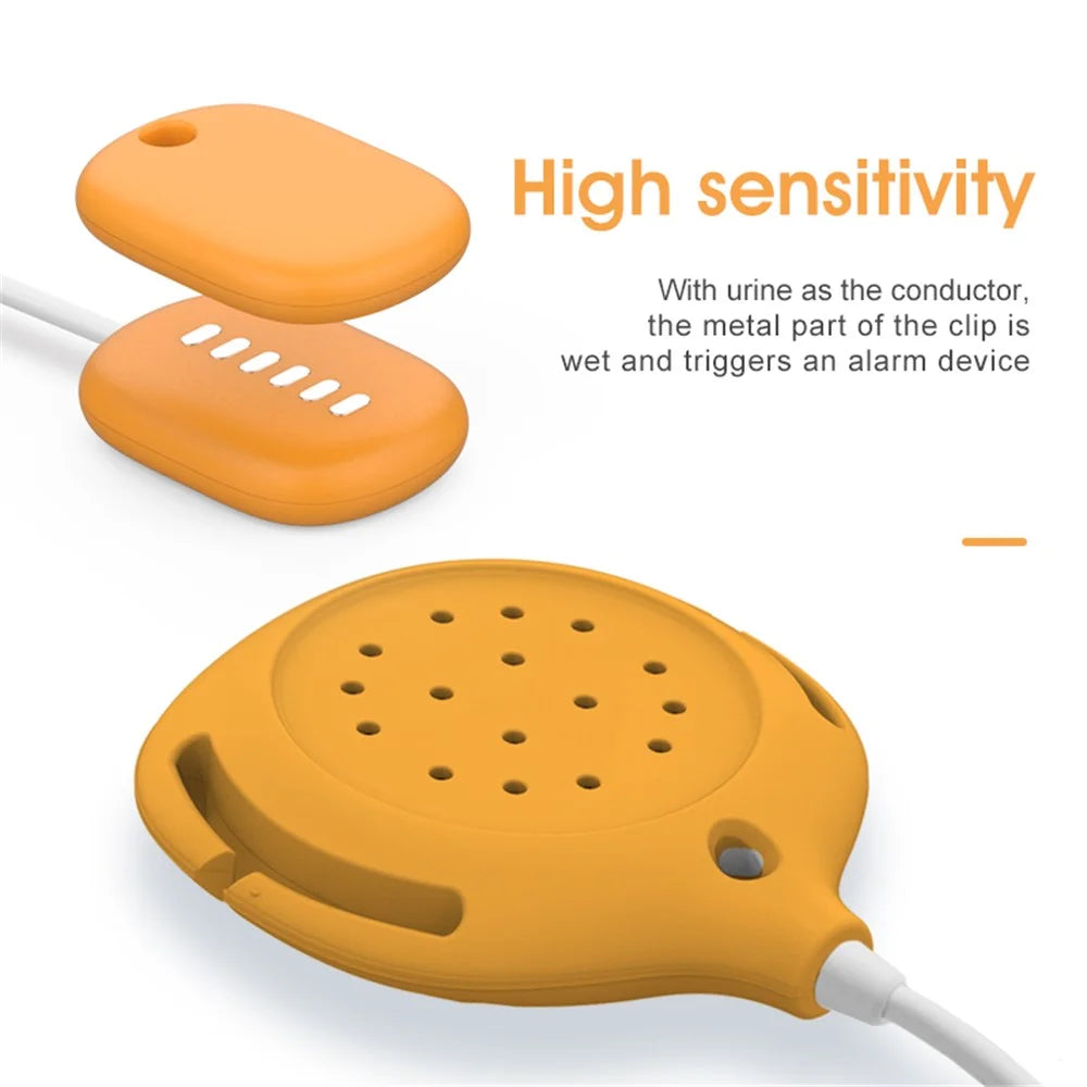 H-01A Magnetic Bettwetting Sensor Monitor for Kids Wired Night Pee Alarm with Sound and Vibration - Orange - 7