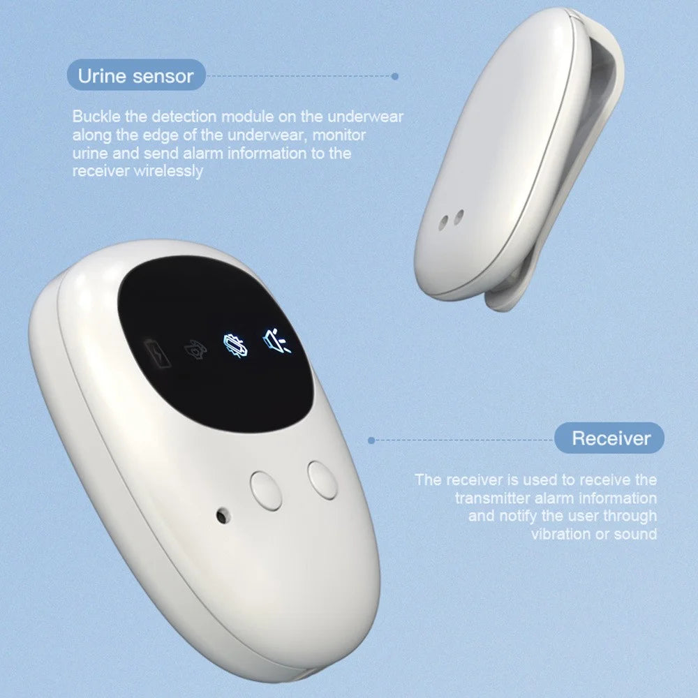 TXQ-02 Wireless Detachable Bedwetting Alarm for Infants  /  Elderly 3 Modes Nighttime Urine Sensor (With Black Screen) - 5