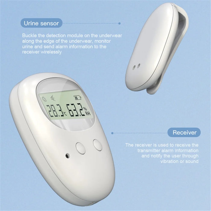 TXQ-01 Wireless Detachable Bedwetting Alarm for Infants  /  Elderly 3 Modes Nighttime Urine Sensor (With Display Screen) - 7