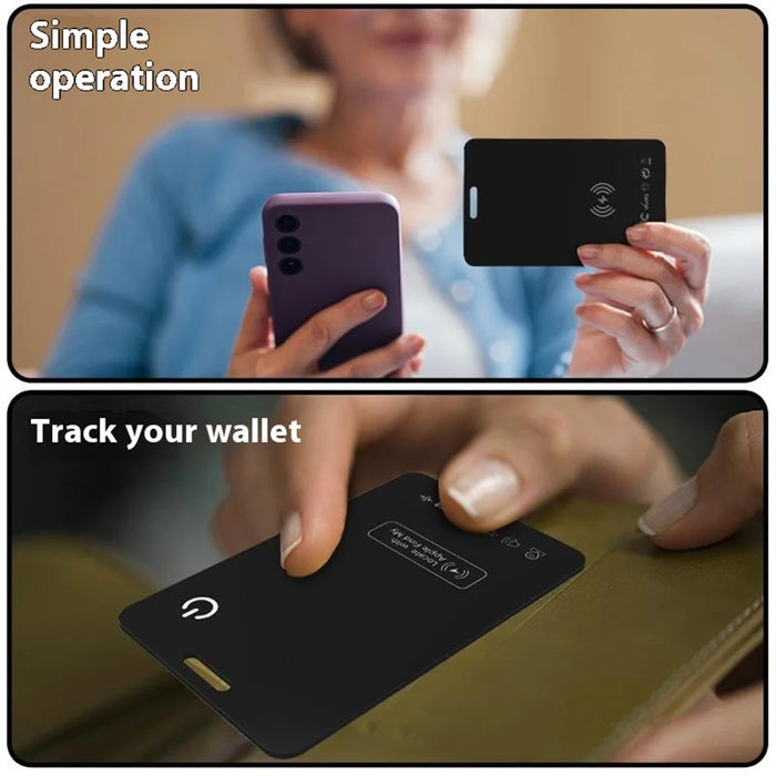 TR203 Ultra Thin Card Shape Wallet Tracker, Support Wireless Charging Anti-lost Finder for iOS - 3