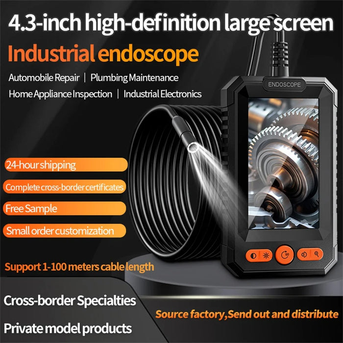 T40-AV 8mm Single Lens 2m Industrial Endoscope 4.3 Inch IPS Screen 1080P HD Handheld Inspection Camera - 2