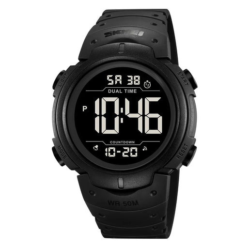 SKMEI 2304 Multifunction Digital Watch Outdoor Dual Time Electronic Wristwatch with EL Backlight - Black - 2
