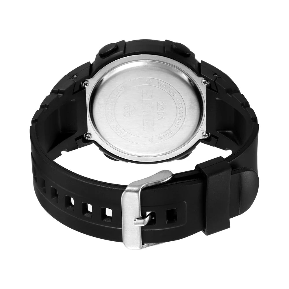 SKMEI 2304 Multifunction Digital Watch Outdoor Dual Time Electronic Wristwatch with EL Backlight - Black - 5