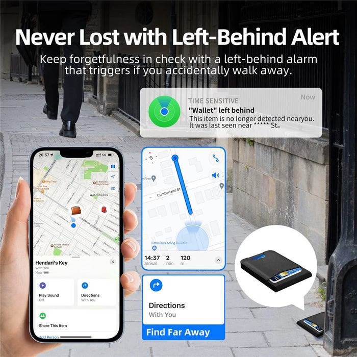 K01 Card Bag Design Magnetic Global Finder Key Wallet Anti-Lost Tracker for iOS - 4