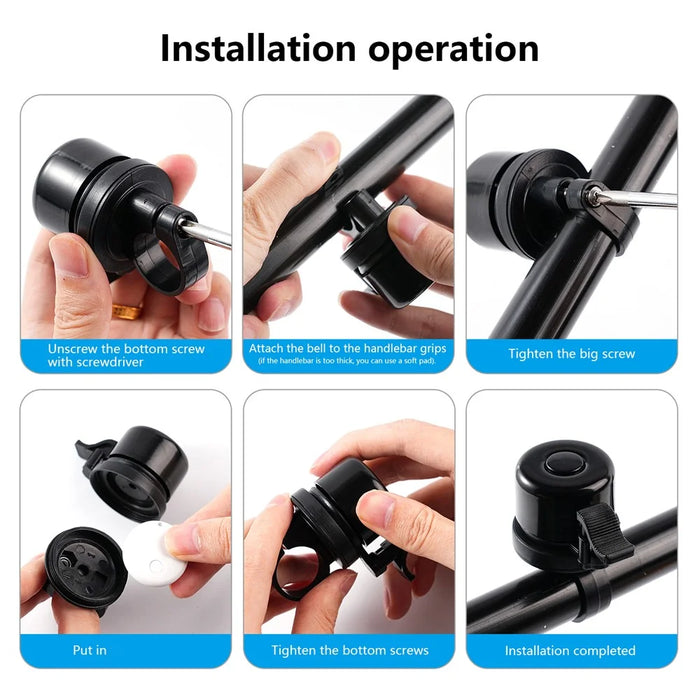 T01 Bicycle Bell Design Key Wallet Anti-Lost Tracker Smart Finder for iOS Only - 6