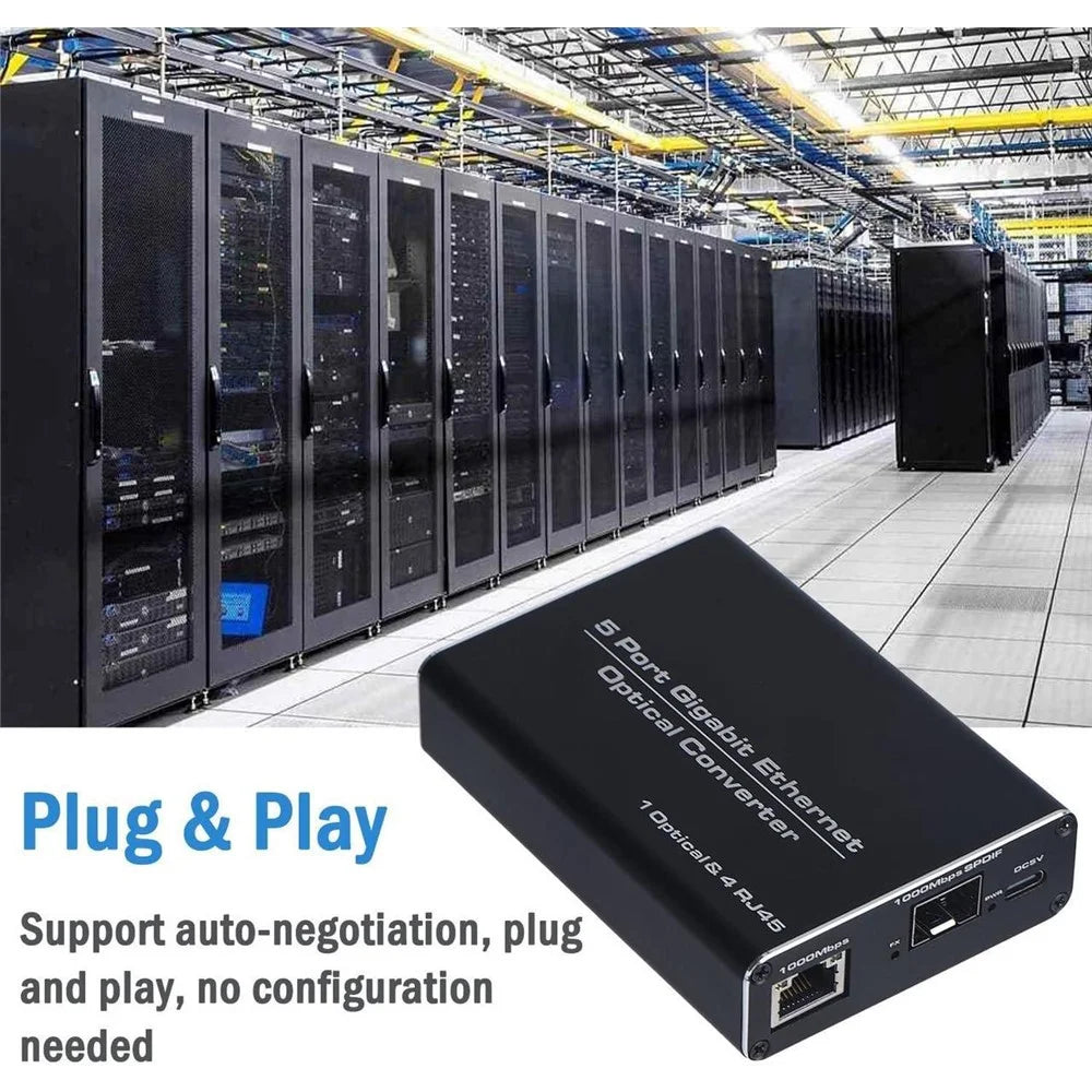 HW6 1 Fiber 4 Ethernet Gigabit SFP Transceiver Module with TX / RX 1.25G Single Mode Single Fiber Transmission Adapter - 4