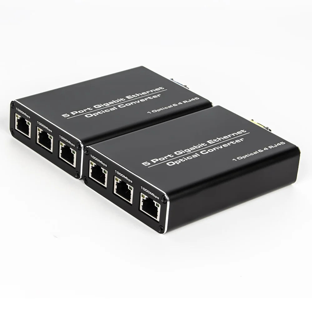 HW6 1 Fiber 4 Ethernet Gigabit SFP Transceiver Module with TX / RX 1.25G Single Mode Single Fiber Transmission Adapter - 6