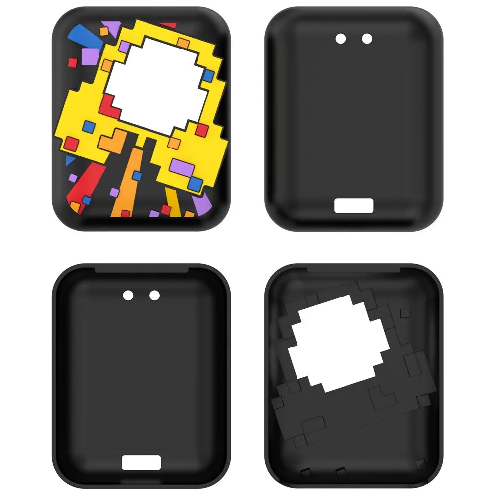 For Bitzee Interactive Digital Toy Silicone Protective Case Electronic Pet Machine Shock Absorption Dust Proof Cover with Lanyard - Black - 6