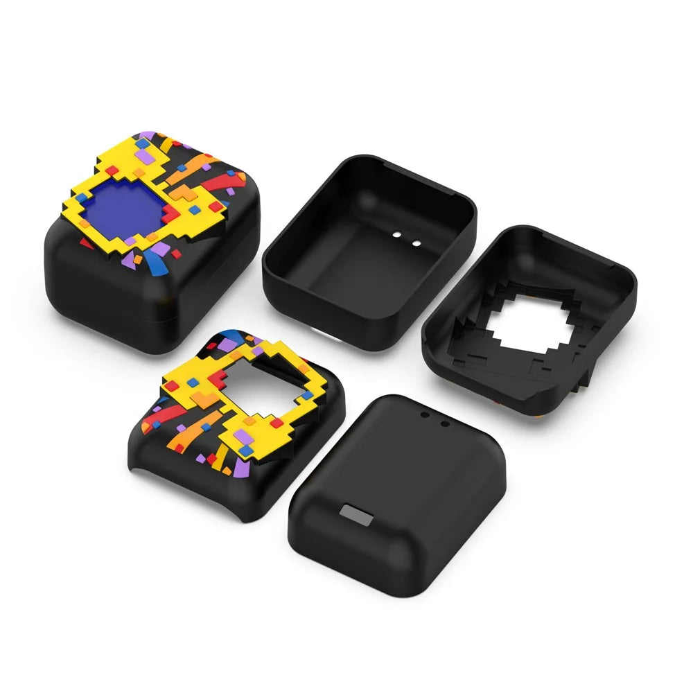 For Bitzee Interactive Digital Toy Silicone Protective Case Electronic Pet Machine Shock Absorption Dust Proof Cover with Lanyard - Black - 7